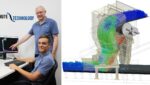 A decade after the company’s formation, Chute Technology Principal Engineer Dennis Pomfret (standing) and Senior Mechanical Engineer Gian Naldi (seated) believe Chute Technology’s expanded material flow and engineering problem solving expertise is ideally suited to helping mining and resources companies become more efficient and productive, with a clear financial return